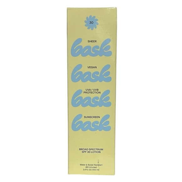 BASK Moisturizing Sunscreen Lotion SPF 30 Sheer Vegan Lightweight 3.4 oz UVA/UBV - Picture 4 of 10